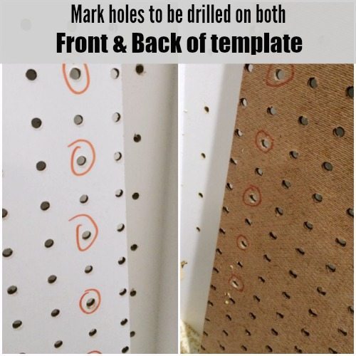 Shelf Hole Template