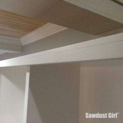 scribe molding for cabinets instead of crown molding