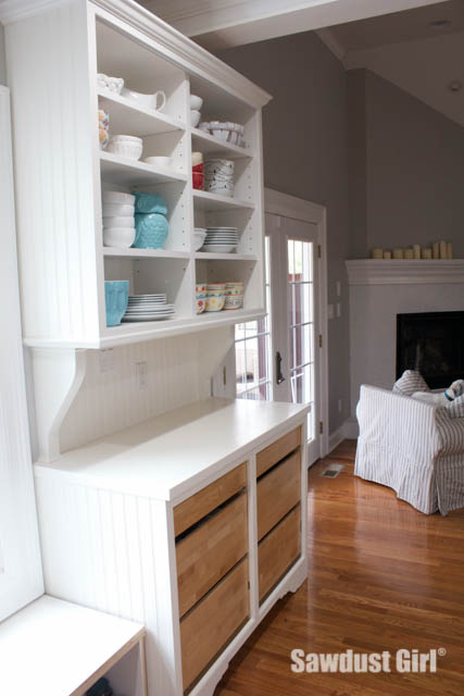 Installing China Hutch Drawers with Blum tandem with Blumotion drawer slides.