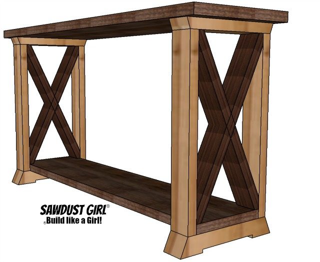 BoX Leg Console Table Sawdust Girl®