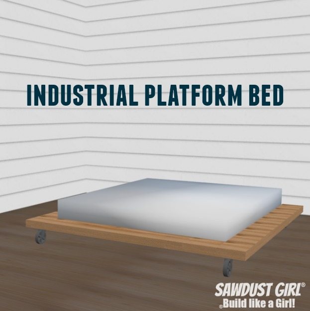 Industrial Platform Bed Woodworking Plans, Bed Frame Plans Free