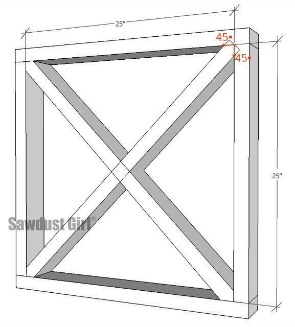 X Leg Dining Table Plans Sawdust Girl, How To Make Cross Legs For A Table