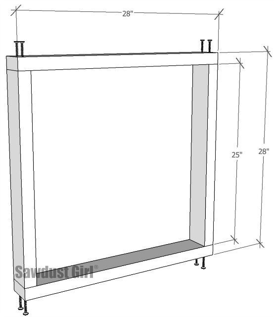 X leg dining table - free and easy project plans from https://sawdustgirl.com.