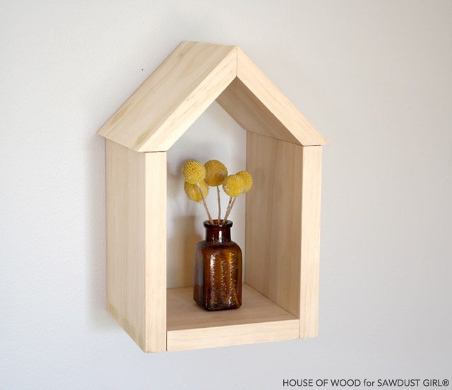 House shaped shelf