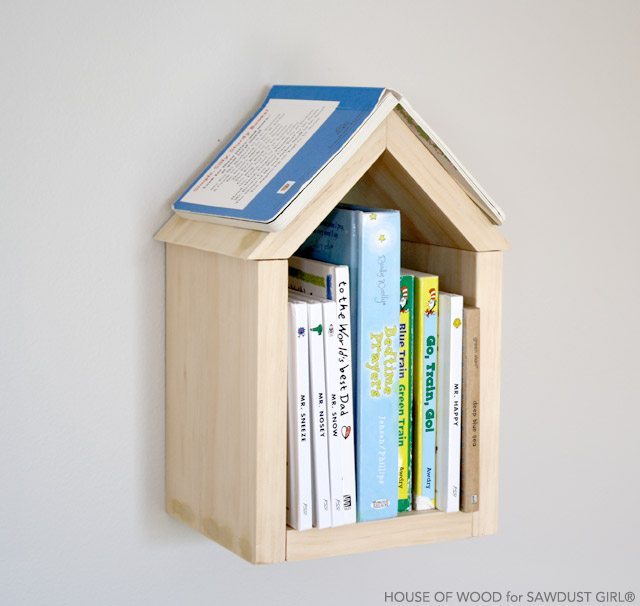 Diy S Wood House Shelf Sawdust Girl, Reclaimed Wood Bookcase Diy Plans