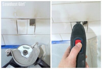 How to cut tile in a backsplash - Sawdust Girl®