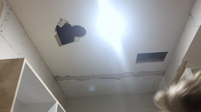 Ceiling holes