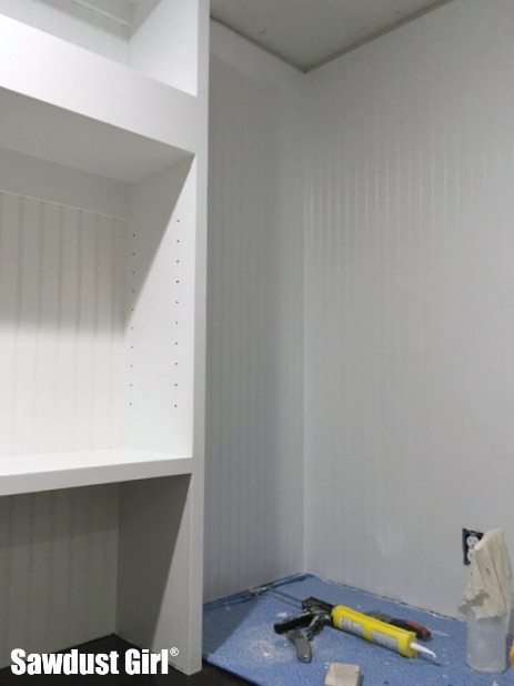 Hall Closet with Floating Shelves - Sawdust Girl®