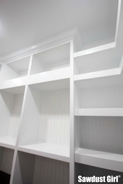 Pantry with Crown Moulding