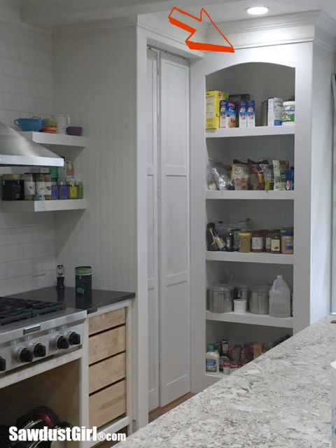 Hidden Entrance To Pantry With Pocket Doors Sawdust Girl