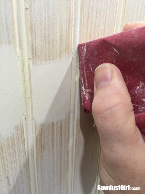 sanding grooves in beadboard 