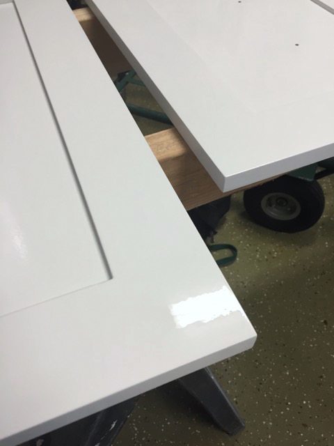 Cabinet Door prep and painting