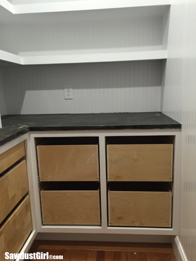 Pantry Drawers Installed