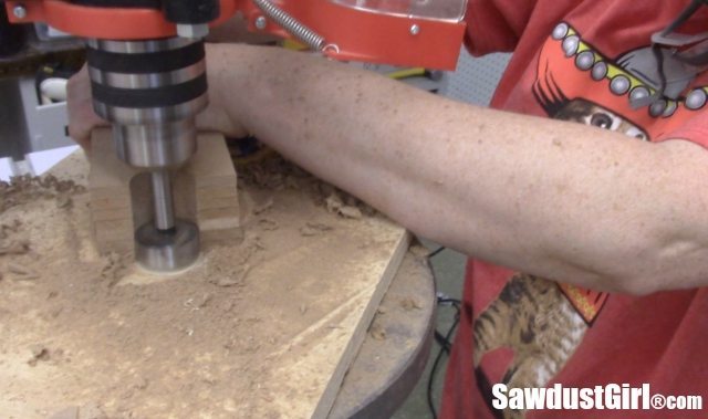 Router bit deals in drill press