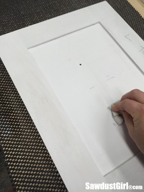 Preparing and painting cabinet doors