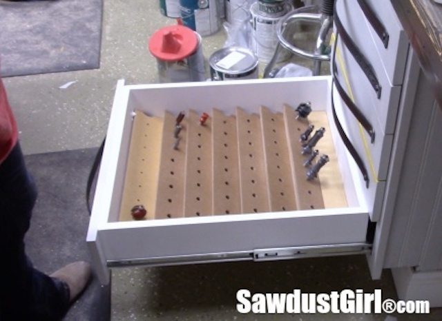 Router Bit Storage Drawer