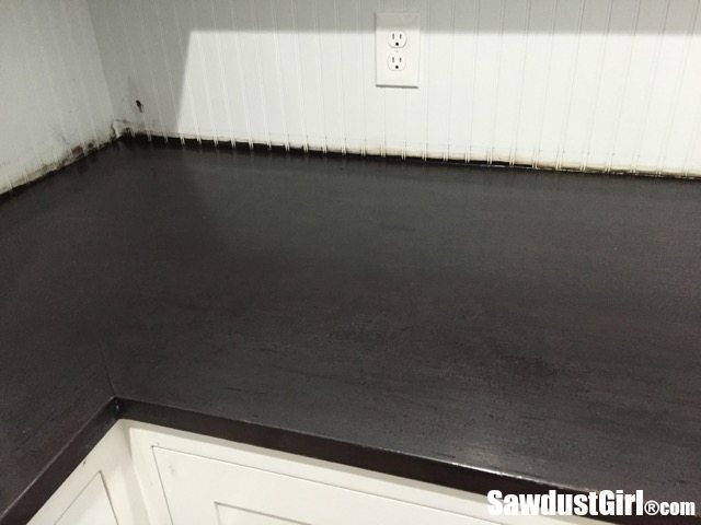 Refinishing a wood countertop