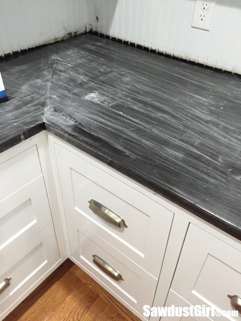 Refinishing a wood countertop