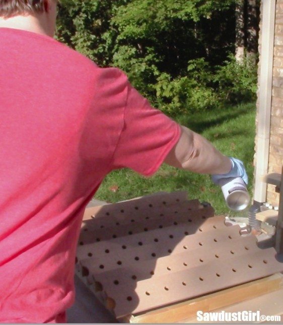 Router bit storage.