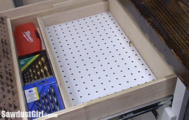 How Handy: A DIY Sliding Kitchen Pegboard Drawer