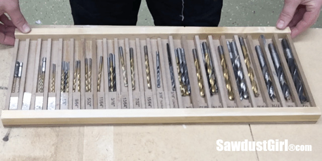 Diy drill 2025 bit organizer