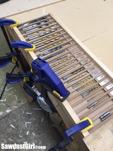 Drill Bit Drawer Storage