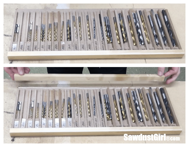 Drill Bit Storage Tray Sawdust Girl