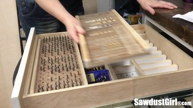 Diy drill bit discount storage