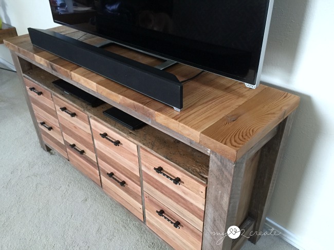 Scrap Wood TV Console