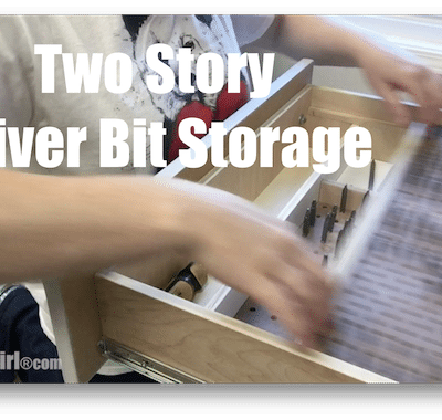 Drawer Storage for Driver Bits