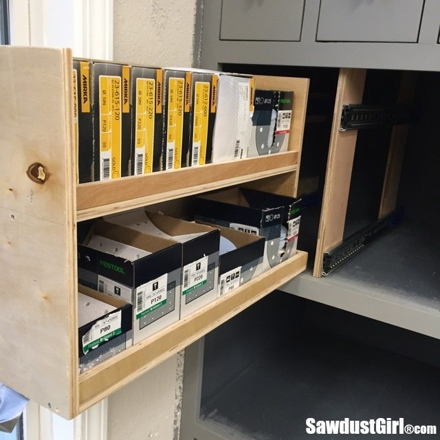 Build organized vertical drawers for the workshop.