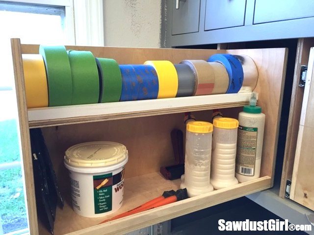 Add Vertical Storage Drawers to Existing Cabinets - Sawdust Girl®