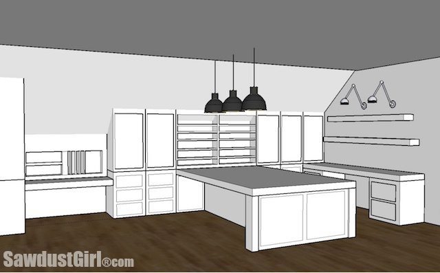 Craft Room Studio Design Plan Sawdust Girl