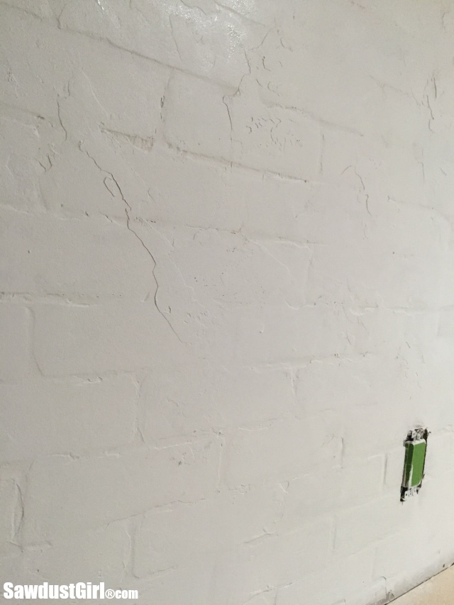 Faux Brick and Plaster Wall with Faux Brick Panels Sawdust Girl®