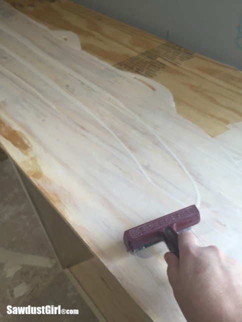Building Countertops in place
