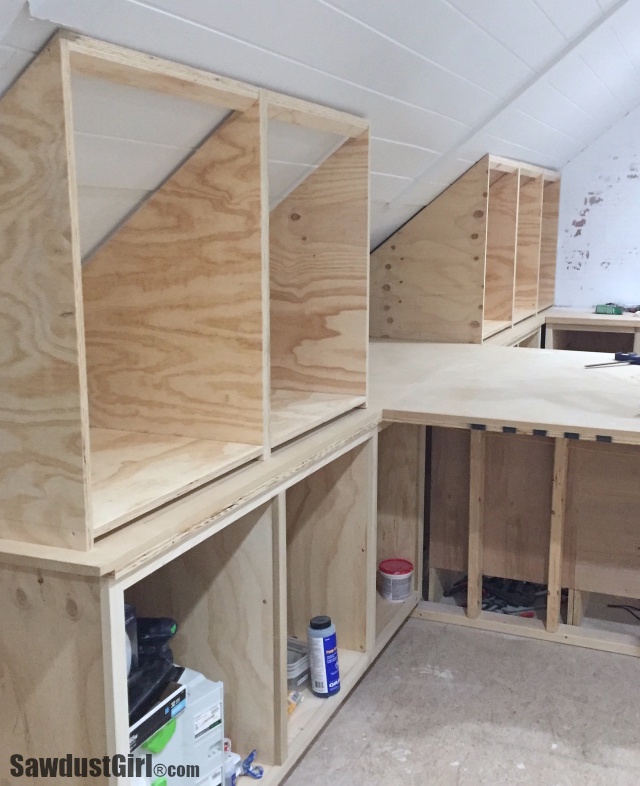 Building Angled Cabinets