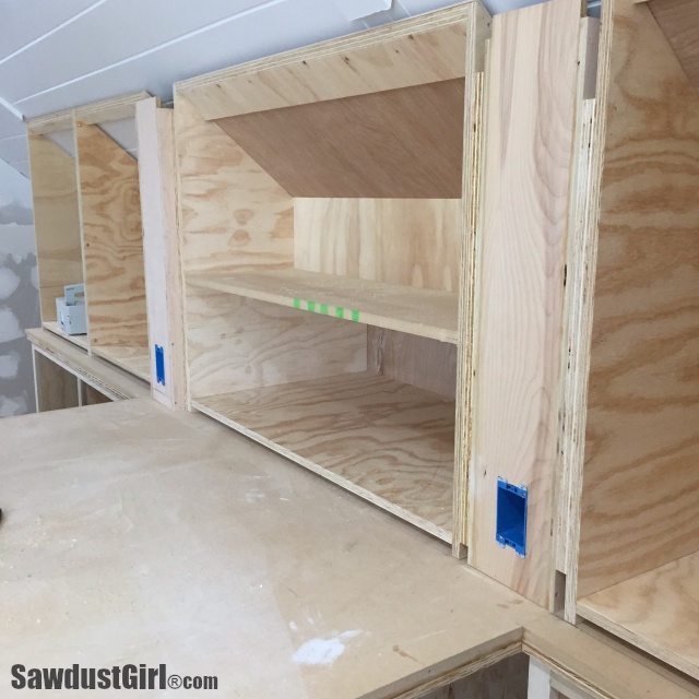 Building Angled Cabinets