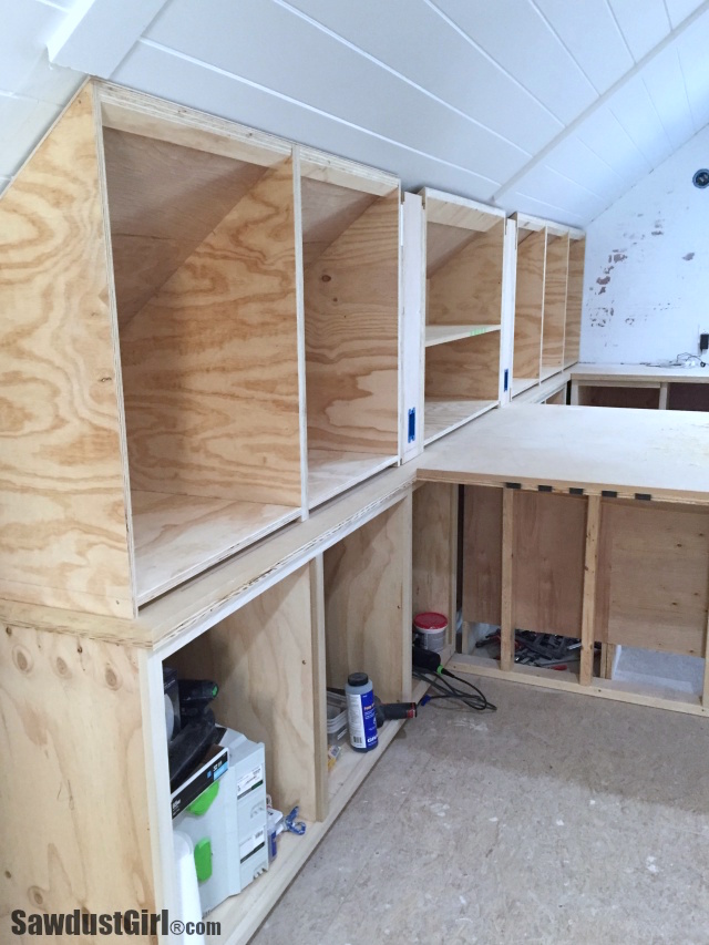 Building Angled Cabinets