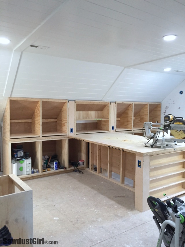 Building Angled Cabinets