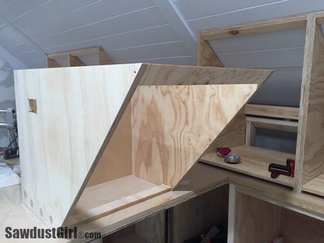 Building Angled Cabinets