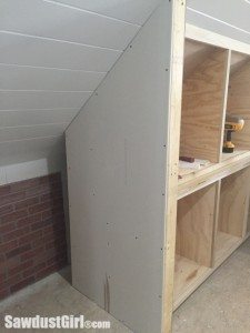 Building a Side Wall for End of Cabinets - Sawdust Girl®