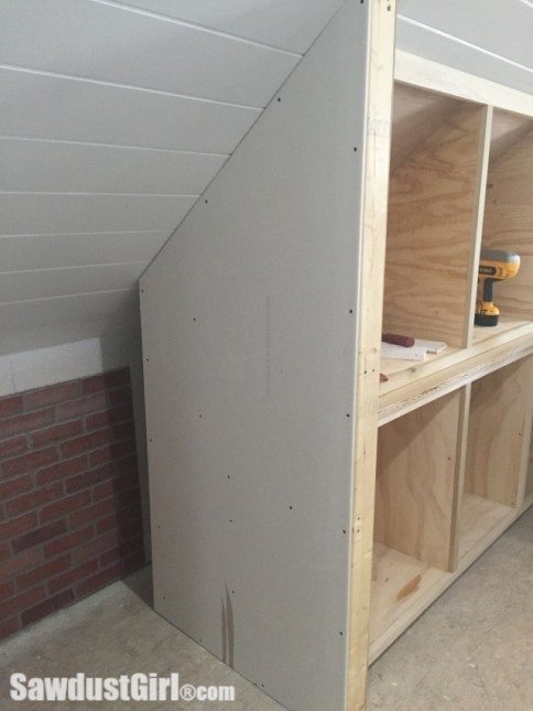 Building a Side Wall for End of Cabinets