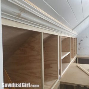 Crown Moulding on Angled Ceiling - Sawdust Girl®