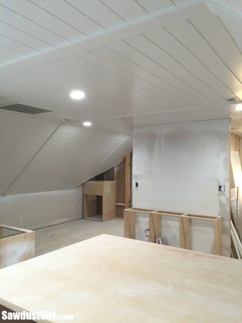 V Groove Plywood Plank Ceiling