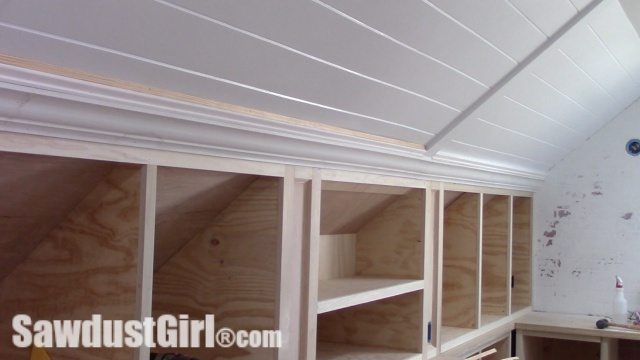 Crown Moulding On Angled Ceiling Sawdust Girl