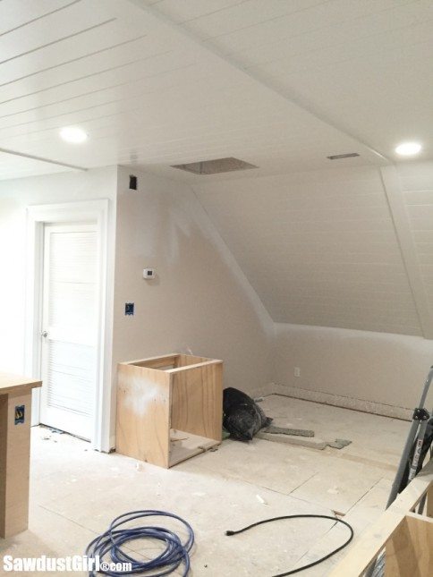 V Groove Plywood Plank Ceiling