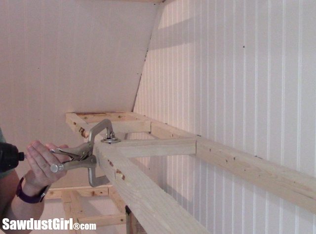 Hall Closet with Floating Shelves - Sawdust Girl®