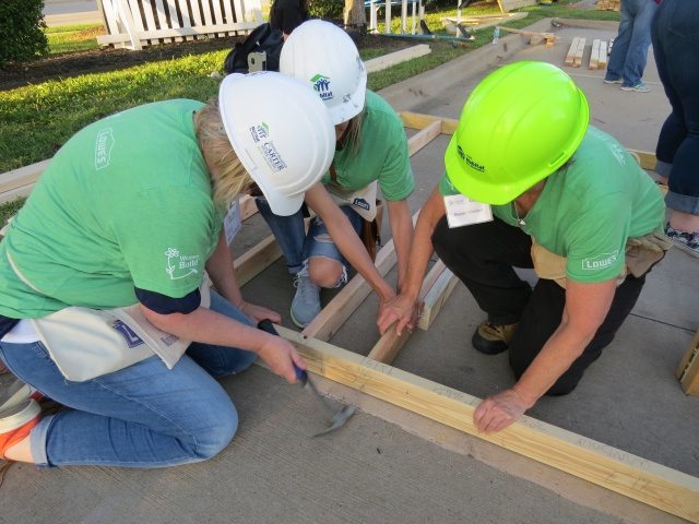 Women Build with Lowe's and Habitat for Humanity