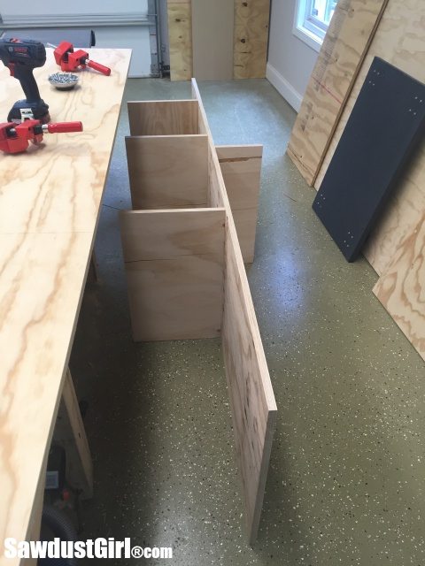 Building a rolling lumber cart for plywood storage
