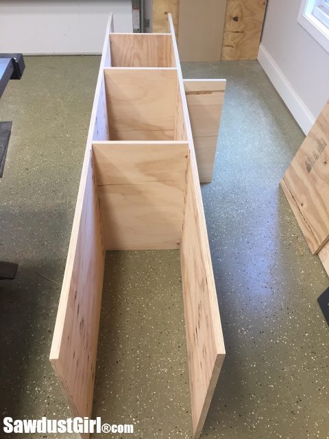 Building a vertical storage cart to hold lumber